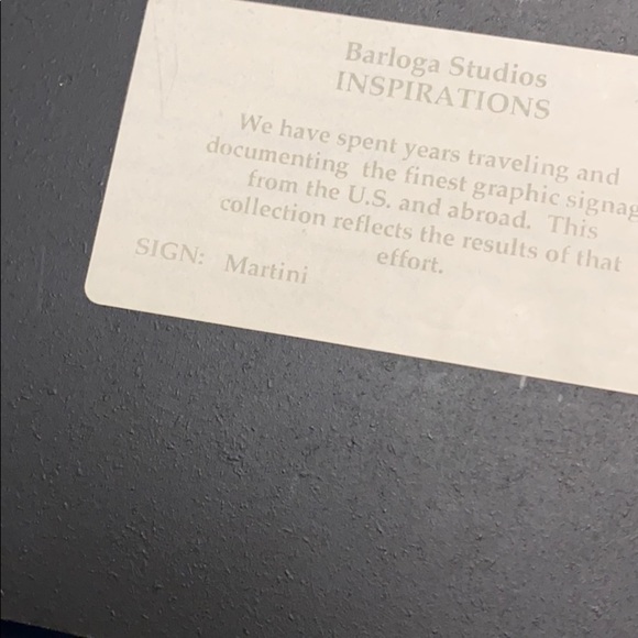 Barloga Studios Martini, Vodka, Vermouth and Olives 🫒 Picture Sign - Picture 5 of 8